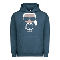 Pigment Midnight Navy KARLS LAGERFELDS Urban Hoodie - Craftify