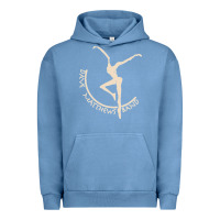 Pigment Pebble Blue dancing pose Urban Hoodie - Craftify