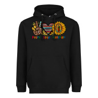 Black peace love sunshine Heavyweight Hoodie - JahusDesignShop