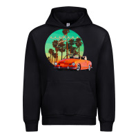 Black karmann ghia sunset palm love quote Urban Hoodie - Craftify