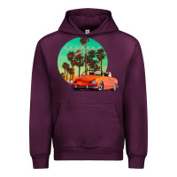 Mauve Wine karmann ghia sunset palm love quote Urban Hoodie - Craftify
