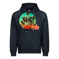Navy karmann ghia sunset palm love quote Urban Hoodie - Craftify