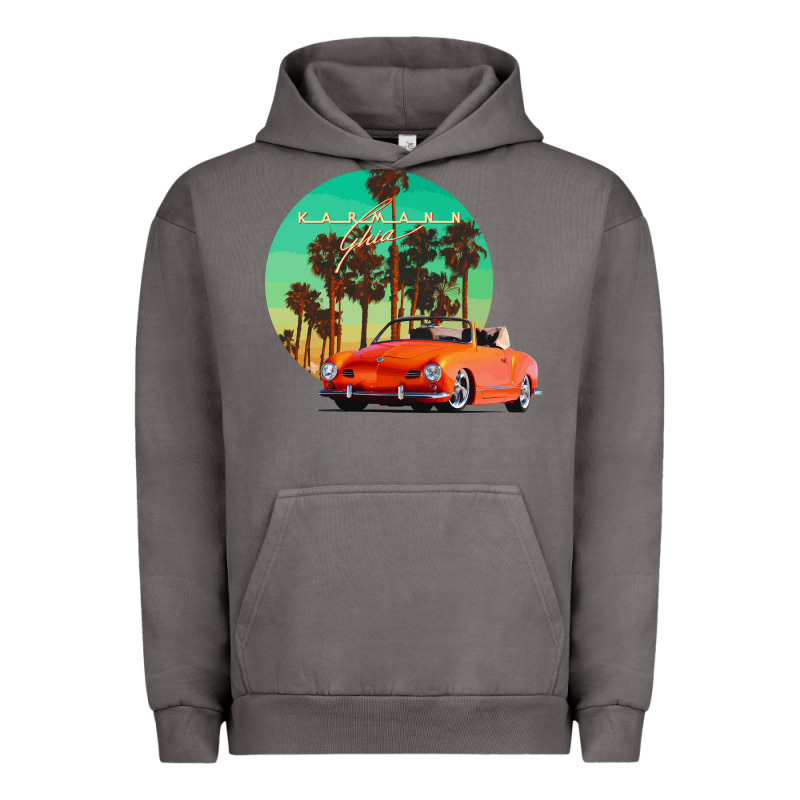 Karmann Ghia Sunset Palm Love Quote Urban Hoodie by Craftify | Teevron