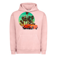 Pigment Salmon karmann ghia sunset palm love quote Urban Hoodie - Craftify