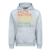 Heather Grey facts matter science matters voting matters liberal democrat t shirt c Urban Hoodie - Craftify