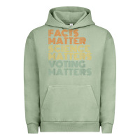 Pigment Oil Green facts matter science matters voting matters liberal democrat t shirt c Urban Hoodie - Craftify