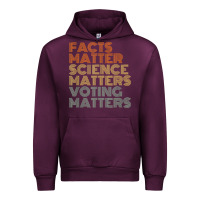Mauve Wine facts matter science matters voting matters liberal democrat t shirt c Urban Hoodie - Craftify