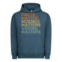 Pigment Midnight Navy facts matter science matters voting matters liberal democrat t shirt c Urban Hoodie - Craftify