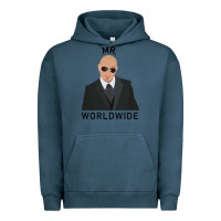 Pigment Midnight Navy Pitbull Mr Worldwide Classic Urban Hoodie - Craftify