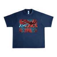 Navy America america america america 4th of july Urban Heavy Tee - FaDigitalArtStudio