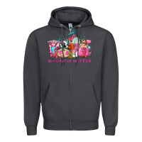 Smoke western cancer  in october we wear pink coffee cups with ribbons Zipper Hoodie - AdoDesignShop