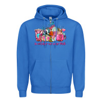 True Royal western cancer  in october we wear pink coffee cups with ribbons Zipper Hoodie - AdoDesignShop