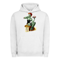 Pigment Lunar Rock Zombie Pin Up Girl Halloween Urban Hoodie - Craftify