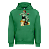 Emerald Zombie Pin Up Girl Halloween Urban Hoodie - Craftify