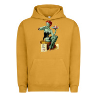Pigment Peanut Butter Zombie Pin Up Girl Halloween Urban Hoodie - Craftify