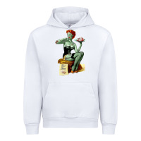 White Zombie Pin Up Girl Halloween Urban Hoodie - Craftify