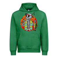 Emerald skeleton fishing lover moon halloween costume fish Urban Hoodie - Craftify