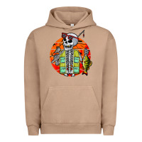 Pigment Burro skeleton fishing lover moon halloween costume fish Urban Hoodie - Craftify