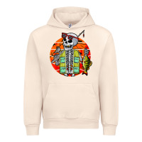 Sandshell skeleton fishing lover moon halloween costume fish Urban Hoodie - Craftify