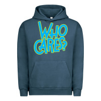 Pigment Midnight Navy who cares Urban Hoodie - Craftify