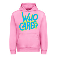 Fuchsia Pink who cares Urban Hoodie - Craftify