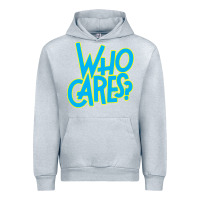 Heather Grey who cares Urban Hoodie - Craftify