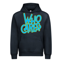 Navy who cares Urban Hoodie - Craftify