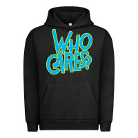 Pigment Black who cares Urban Hoodie - Craftify