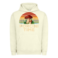 Pigment Pistachio vintage sunset porcini mushroom hunting boletus edulis t shirt Urban Hoodie - Craftify