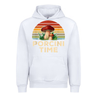 White vintage sunset porcini mushroom hunting boletus edulis t shirt Urban Hoodie - Craftify
