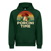 Forest Green vintage sunset porcini mushroom hunting boletus edulis t shirt Urban Hoodie - Craftify