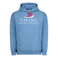 Pigment Pebble Blue Luxury Cruises-Viking River Urban Hoodie - Craftify