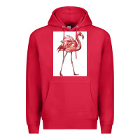 Cardinal Pink Flamingo Premium Hoodie - LillyAllenDesigns