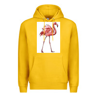 Lemon Pink Flamingo Premium Hoodie - LillyAllenDesigns