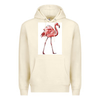 Sandshell Pink Flamingo Premium Hoodie - LillyAllenDesigns