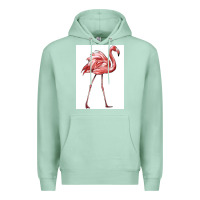 Seafoam Pink Flamingo Premium Hoodie - LillyAllenDesigns