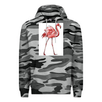 Slate Camo Pink Flamingo Premium Hoodie - LillyAllenDesigns