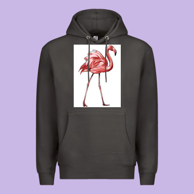 Pink Flamingo Premium Hoodie Designed By Lillyallendesigns