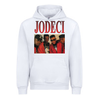 White JODECI 90S RB FUNK THROWBACK Urban Hoodie - Craftify