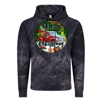 Cloud Black Merry Christmas Truck Vintage Hoodie - FaDigitalArtStudio
