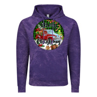 Cloud Purple Merry Christmas Truck Vintage Hoodie - FaDigitalArtStudio