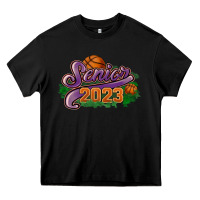 Black Senior 2023 basketball Heavy Core Tee - HowdyJamesFarm