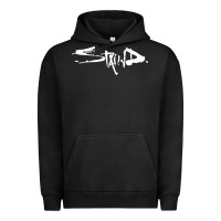Pigment Black staind Urban Hoodie - Craftify