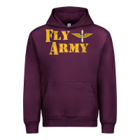 Mauve Wine Vintage Fly Army Military Pilot Army Aviation Branch Urban Hoodie - Craftify