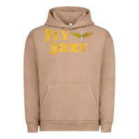 Pigment Burro Vintage Fly Army Military Pilot Army Aviation Branch Urban Hoodie - Craftify