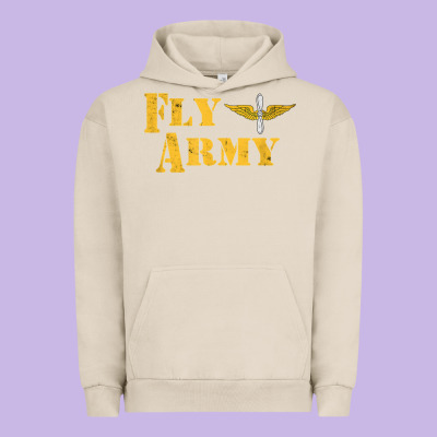 Vintage Fly Army Military Pilot Army Aviation Branch Urban Hoodie Designed By Craftify