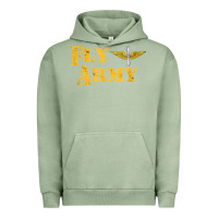 Pigment Oil Green Vintage Fly Army Military Pilot Army Aviation Branch Urban Hoodie - Craftify