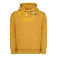 Pigment Peanut Butter Vintage Fly Army Military Pilot Army Aviation Branch Urban Hoodie - Craftify
