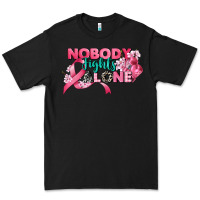 Black nobody fights alone cancer awareness Premium Tee - CowGirlArtShop