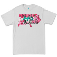 Dove Grey nobody fights alone cancer awareness Premium Tee - CowGirlArtShop